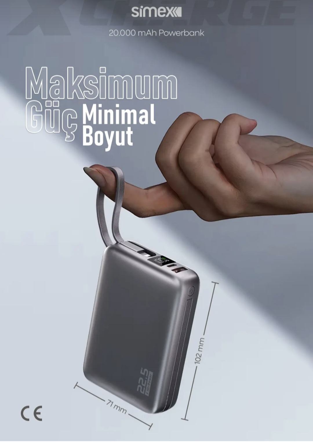 باور بانك بسعه 20000الف ملل امبير