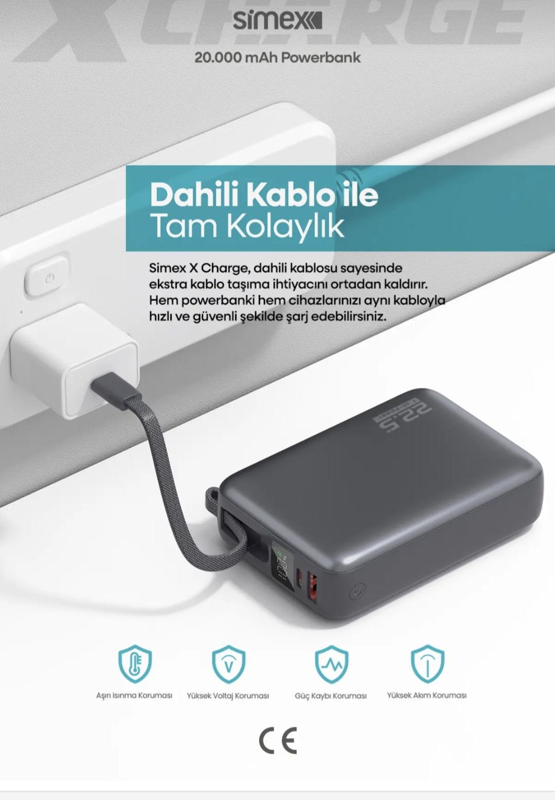 باور بانك بسعه 20000الف ملل امبير